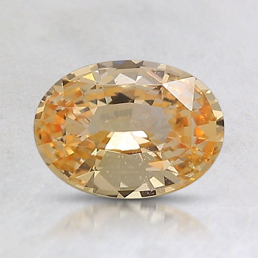7.5x5.5mm Orange Oval Sapphire