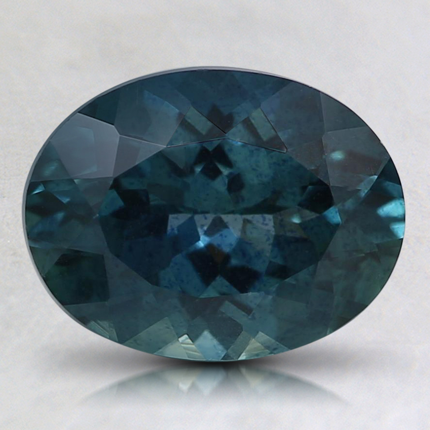 9x7mm Premium Teal Oval Montana Sapphire