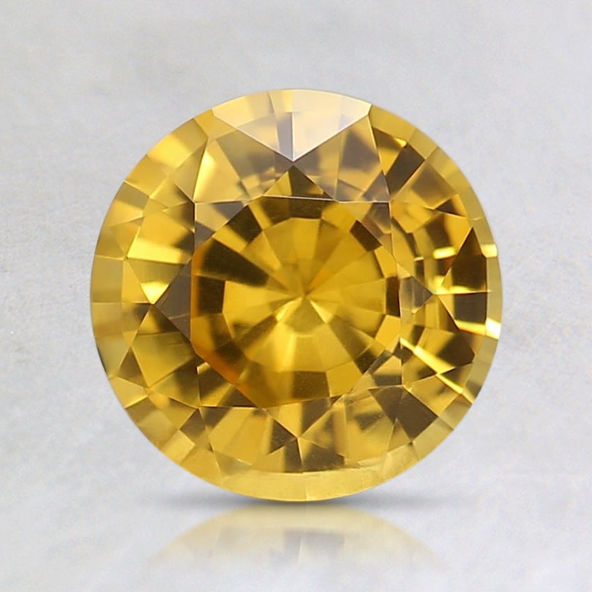 7.1mm Yellow Round Sapphire