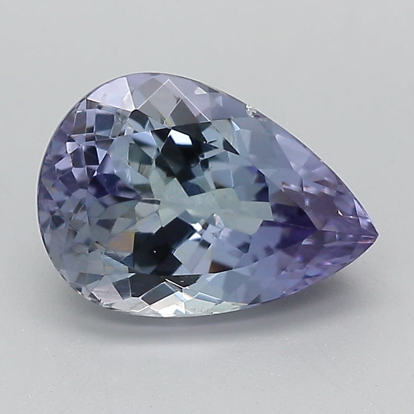 9.8x6.9mm Unheated Violet Pear Tanzanite