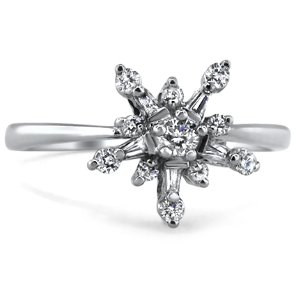 Modern Diamond Vintage Ring