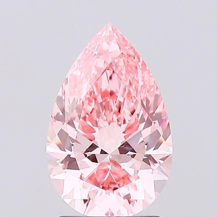 1.84 Ct. Fancy Vivid Pink Pear Lab Grown Diamond