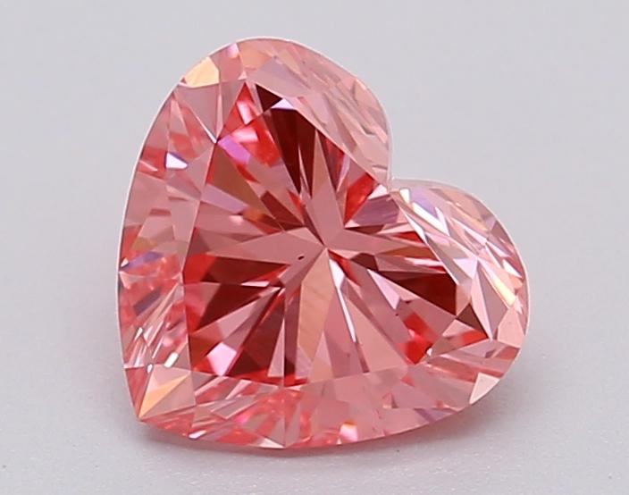 1.02 Ct. Fancy Vivid Pink Heart Lab Grown Diamond