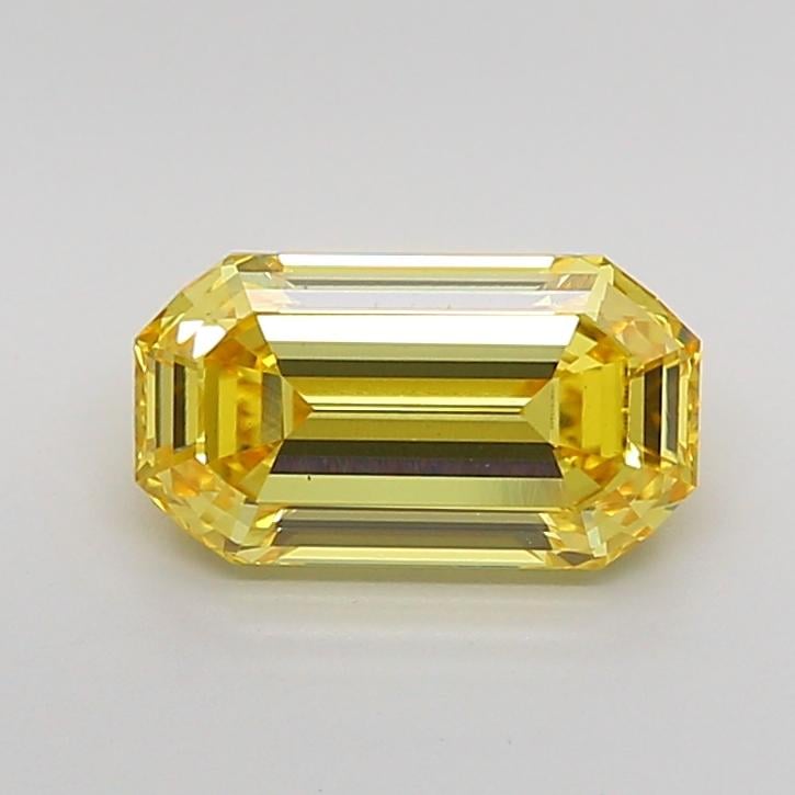 2.11 Ct. Fancy Vivid Yellow Emerald Lab Grown Diamond