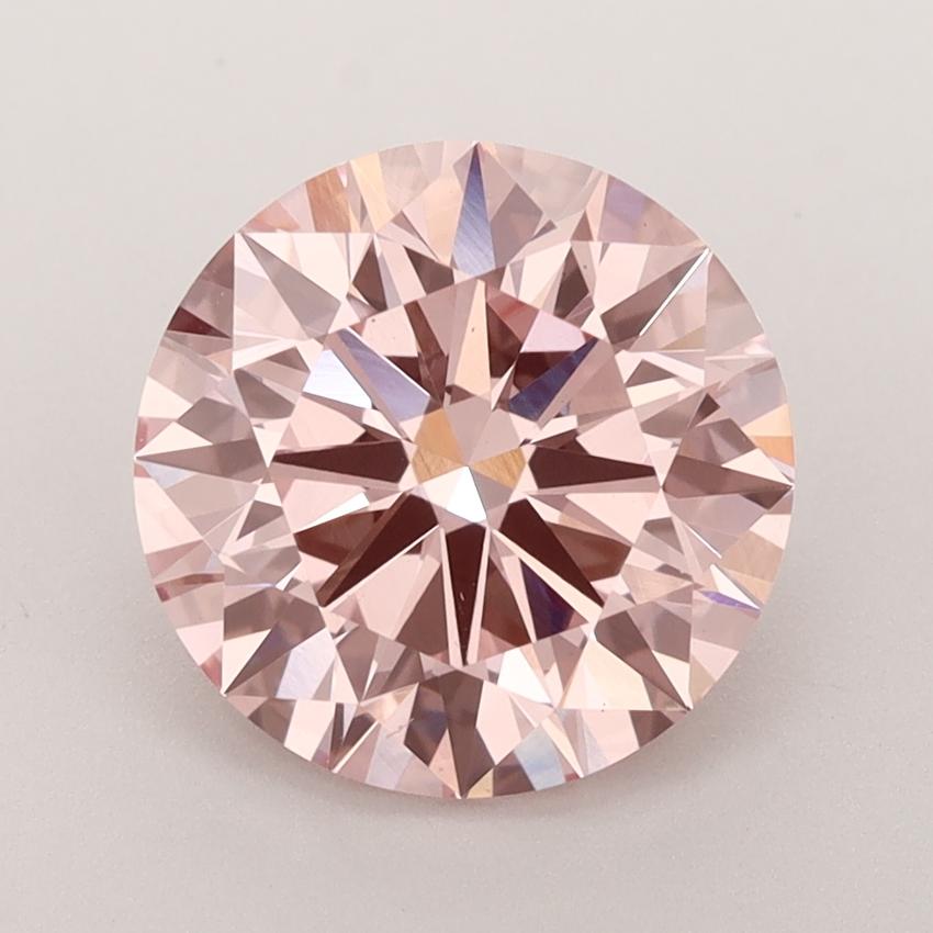 3.33 Ct. Fancy Vivid  Pink Round Lab Grown Diamond