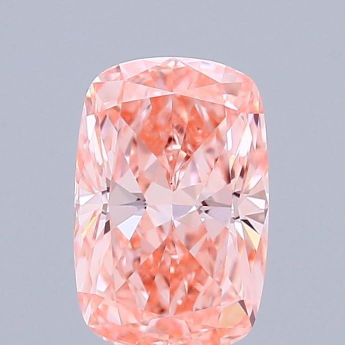 1.01 Ct. Fancy Vivid Pink Cushion Lab Grown Diamond