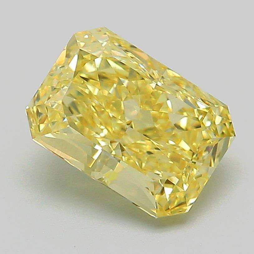 2.20 Ct. Fancy Vivid Yellow Radiant Lab Grown Diamond