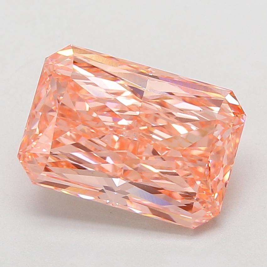 4.73 Ct. Fancy Vivid Pink Radiant Lab Grown Diamond