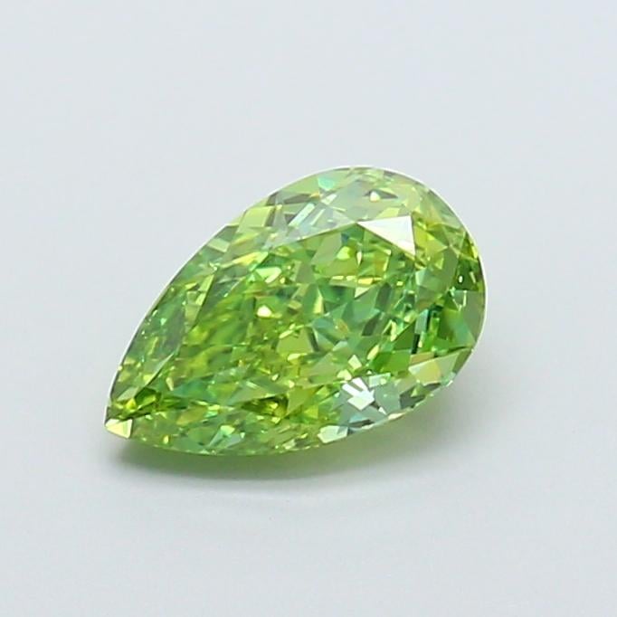 1.02 Ct. Fancy Vivid Green Pear Lab Grown Diamond