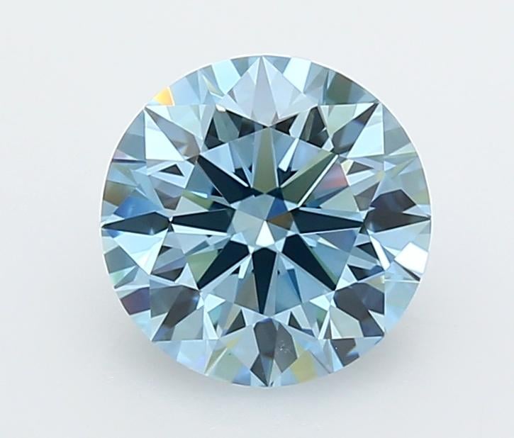 2.50 Ct. Fancy Vivid  Blue Round Lab Grown Diamond