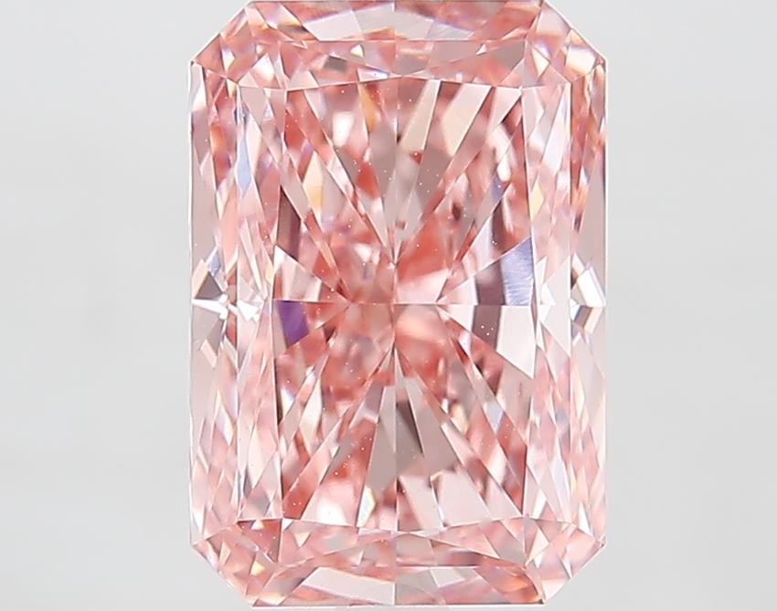 3.82 Ct. Fancy Vivid Pink Radiant Lab Grown Diamond