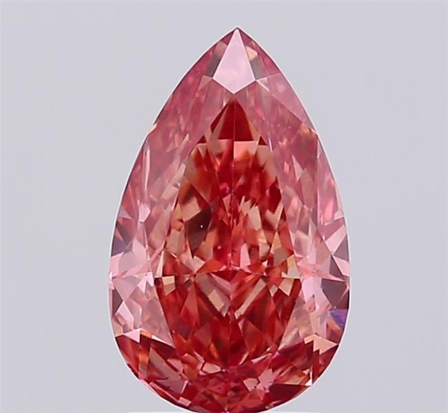 2.12 Ct. Fancy Vivid  Pink Pear Lab Grown Diamond