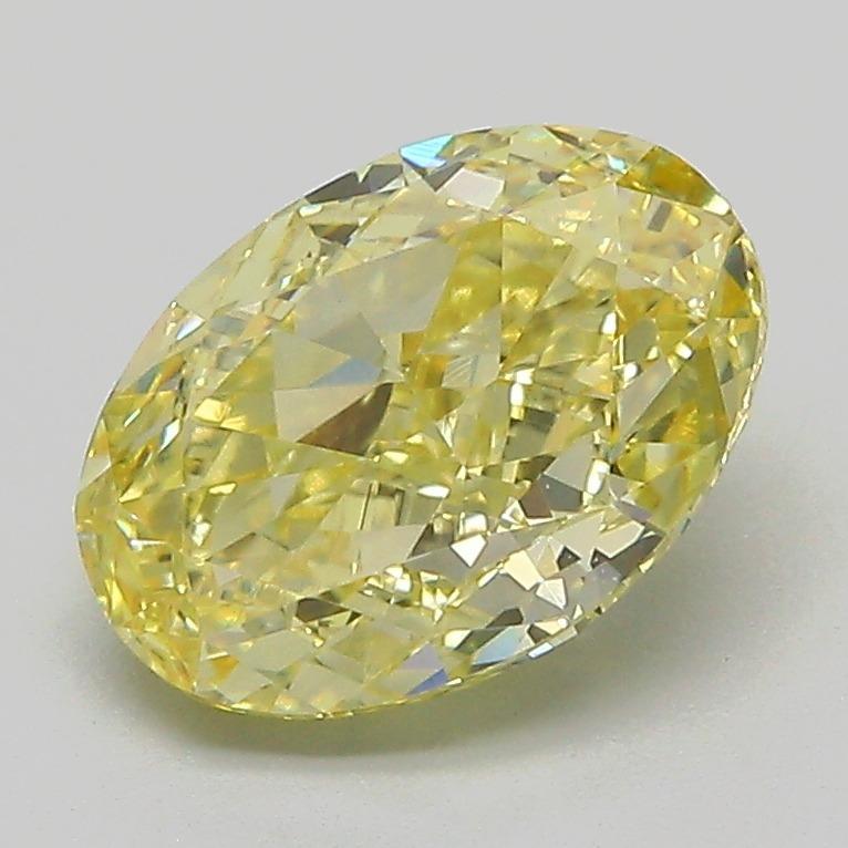 2.26 Ct. Fancy  Yellow Oval Lab Grown Diamond