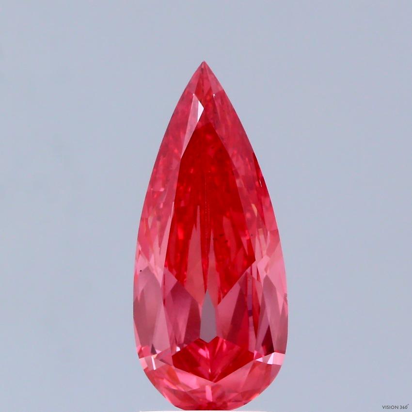 1.51 Ct. Fancy Vivid Pink Pear Lab Grown Diamond