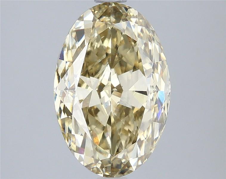 3.50 Ct. Fancy Yellow Oval Lab Grown Diamond