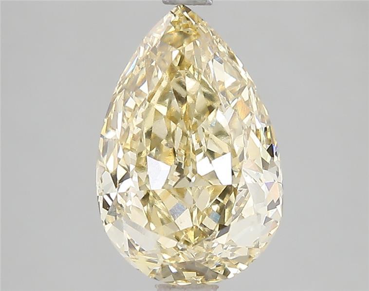3.02 Ct. Fancy Intense Yellow Pear Lab Grown Diamond