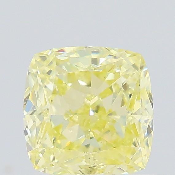 0.61 Ct. Fancy Yellow Cushion Lab Grown Diamond