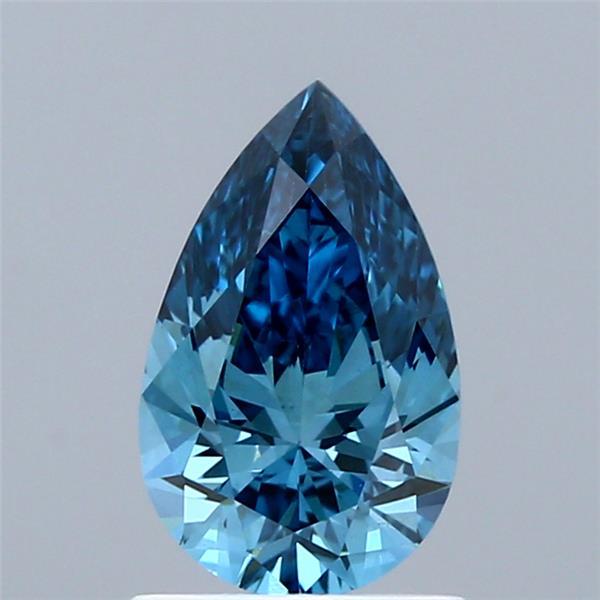 1.08 Ct. Fancy Vivid Blue Pear Lab Grown Diamond