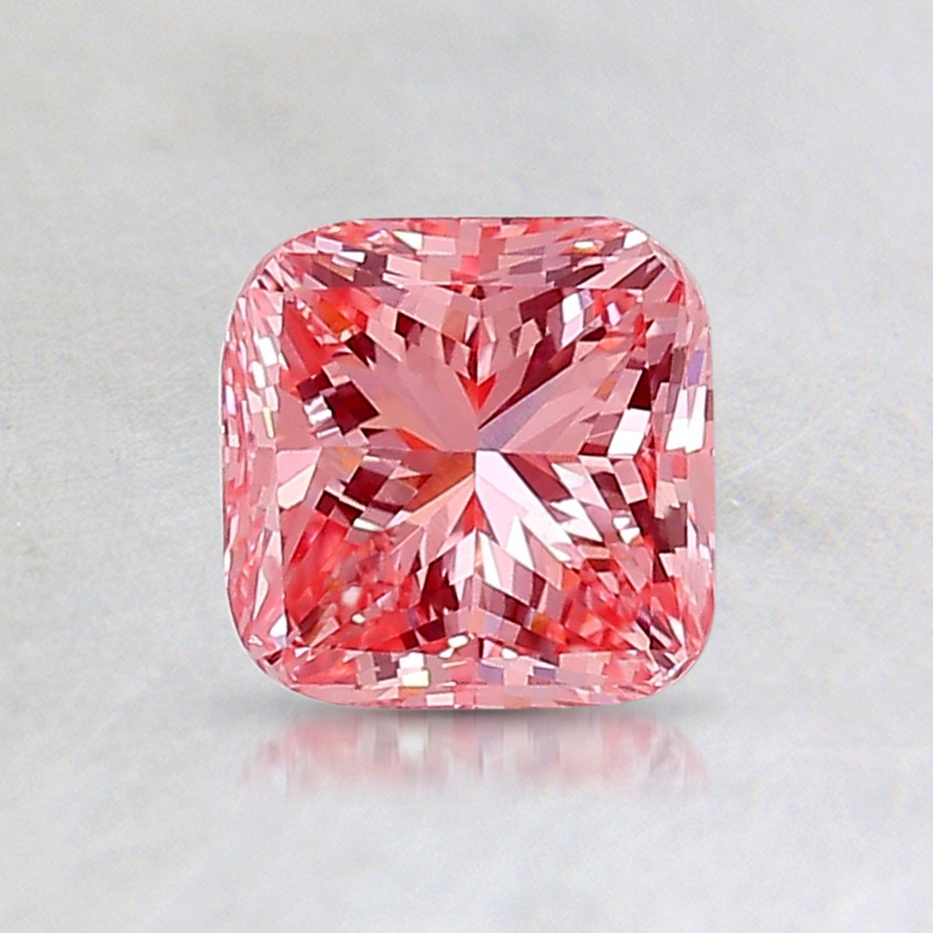 0.99 Ct. Fancy Intense Pink Cushion Lab Created Diamond