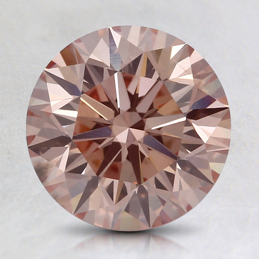 2.00 Ct. Fancy Pinkish Orange Round Lab Grown Diamond