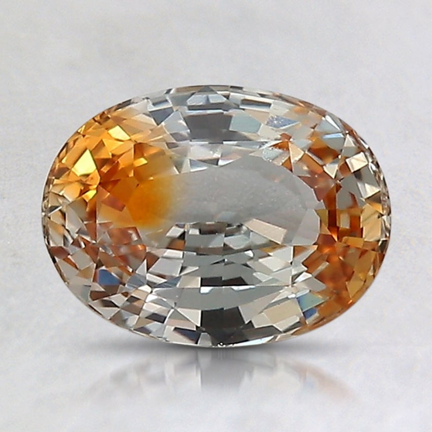 8.2x6.2mm Bi-Color Oval Sapphire