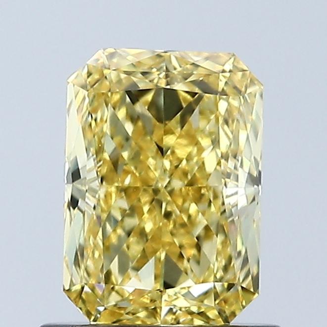 1.04 Ct. Fancy Vivid Yellow Radiant Lab Grown Diamond