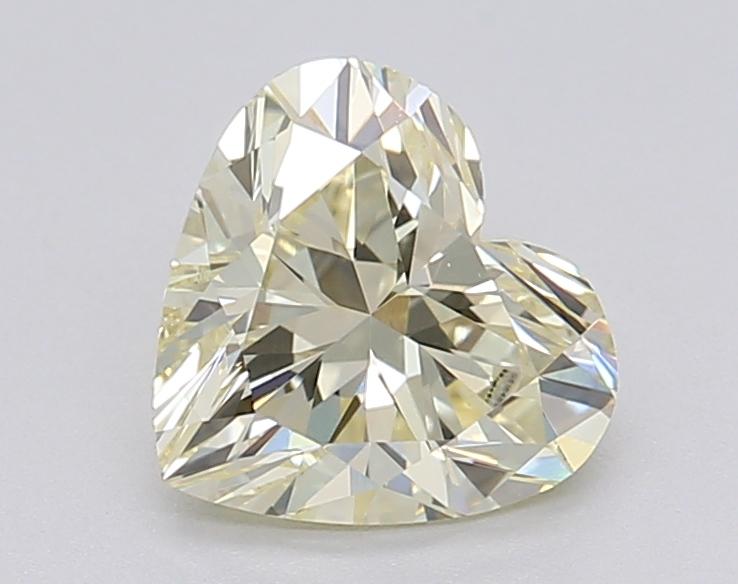 1.05 Ct. Fancy Light Yellow Heart Lab Grown Diamond