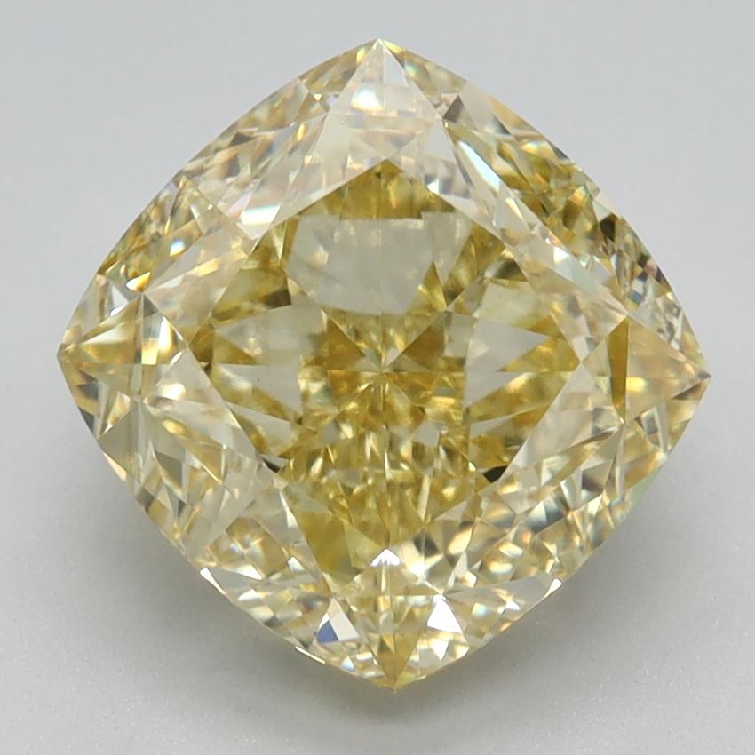 3.35 Ct. Fancy Intense Yellow Cushion Lab Grown Diamond