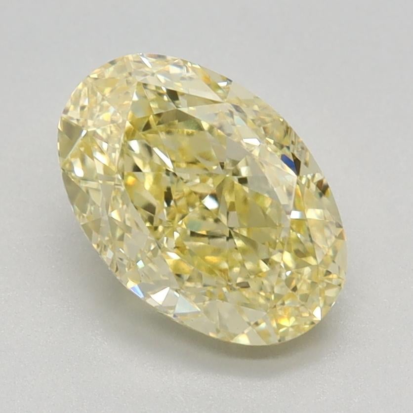 1.64 Ct. Fancy Intense Yellow Oval Lab Grown Diamond