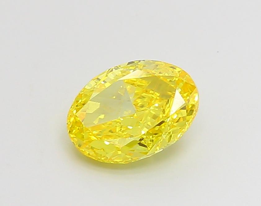 1.51 Ct. Fancy Vivid Yellow Oval Lab Grown Diamond