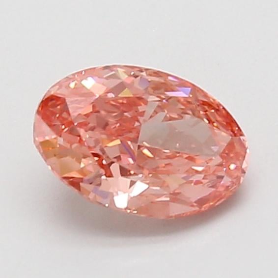 1.09 Ct. Fancy Vivid Pink Oval Lab Grown Diamond