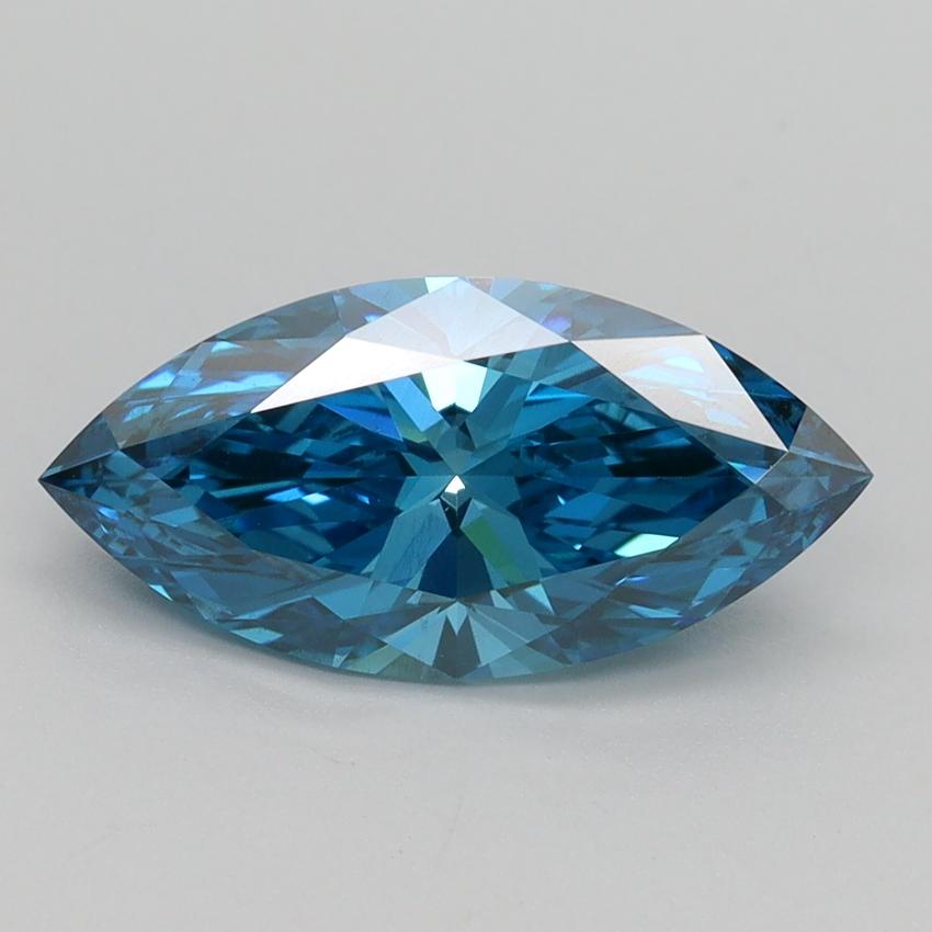 2.00 Ct. Fancy Vivid Blue Marquise Lab Grown Diamond