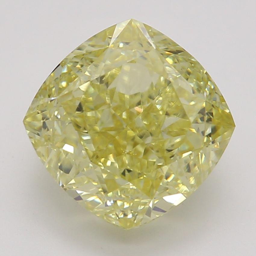 2.02 Ct. Fancy Intense Yellow Cushion Diamond