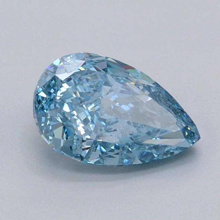 1.03 Ct. Fancy Vivid  Blue Pear Lab Grown Diamond
