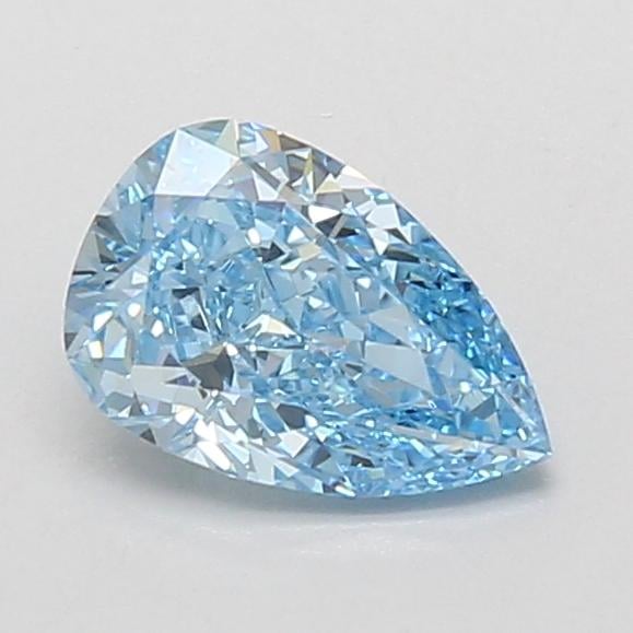 1.01 Ct. Fancy Vivid Blue Pear Lab Grown Diamond