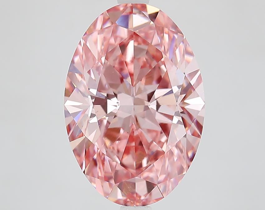 5.09 Ct. Fancy Vivid Pink Oval Lab Grown Diamond