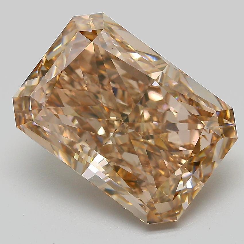 8.01 Ct. Fancy Light  Brown Radiant Lab Grown Diamond