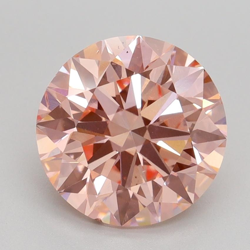 3.00 Ct. Fancy Intense Pink Round Lab Grown Diamond
