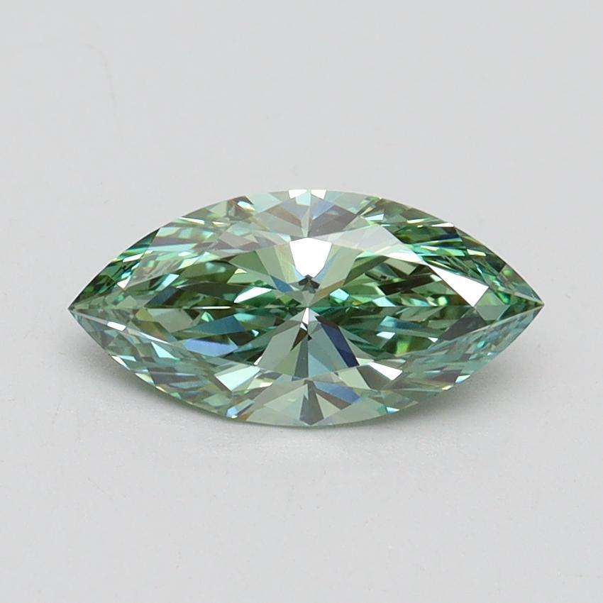 1.01 Ct. Fancy Vivid Green Marquise Lab Grown Diamond