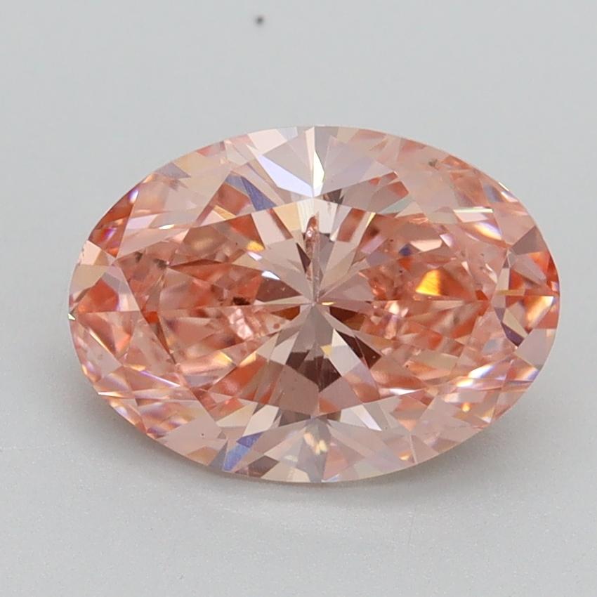 2.00 Ct. Fancy Intense Pink Oval Lab Grown Diamond