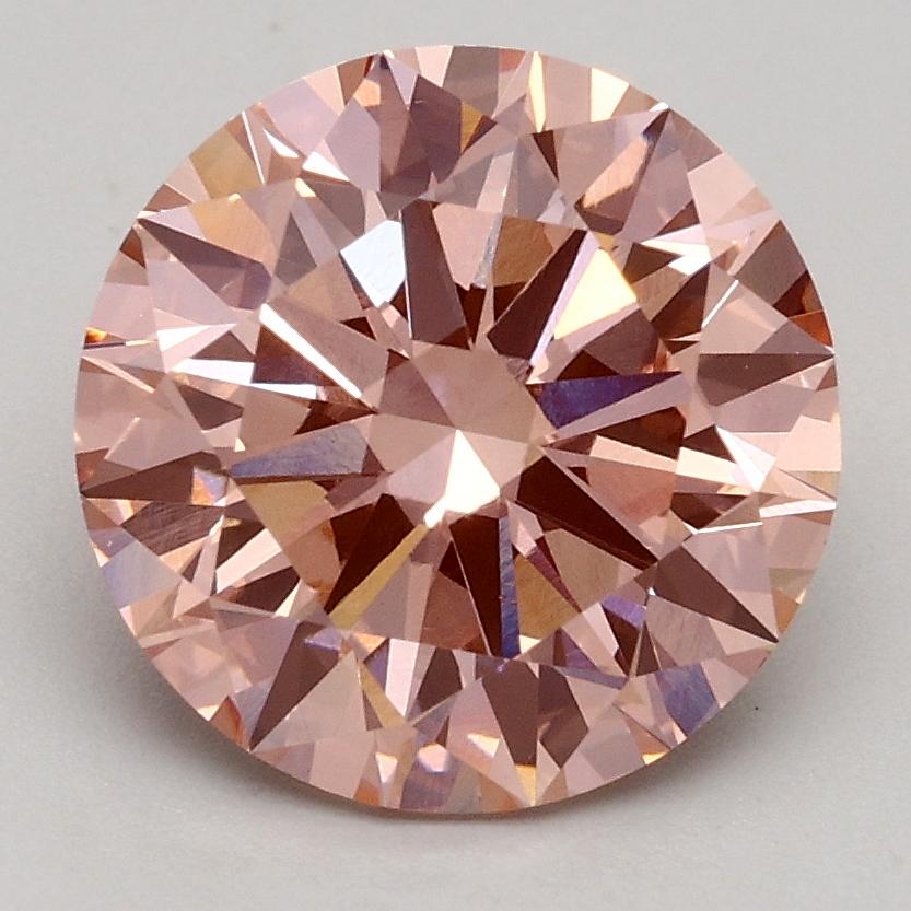2.34 Ct. Fancy Intense Pink Round Lab Grown Diamond