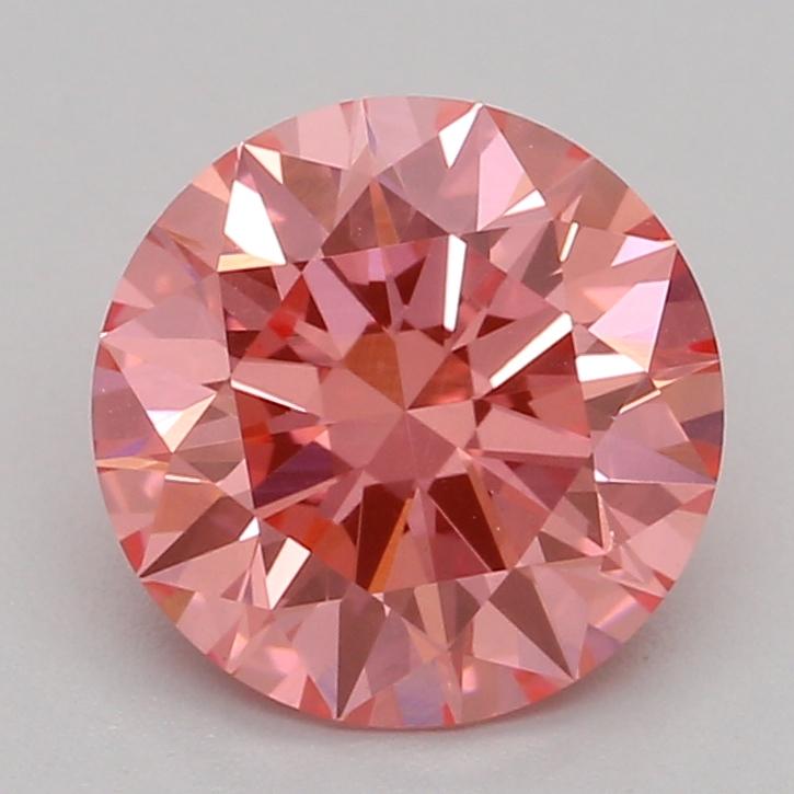 1.09 Ct. Fancy Vivid Pink Round Lab Grown Diamond