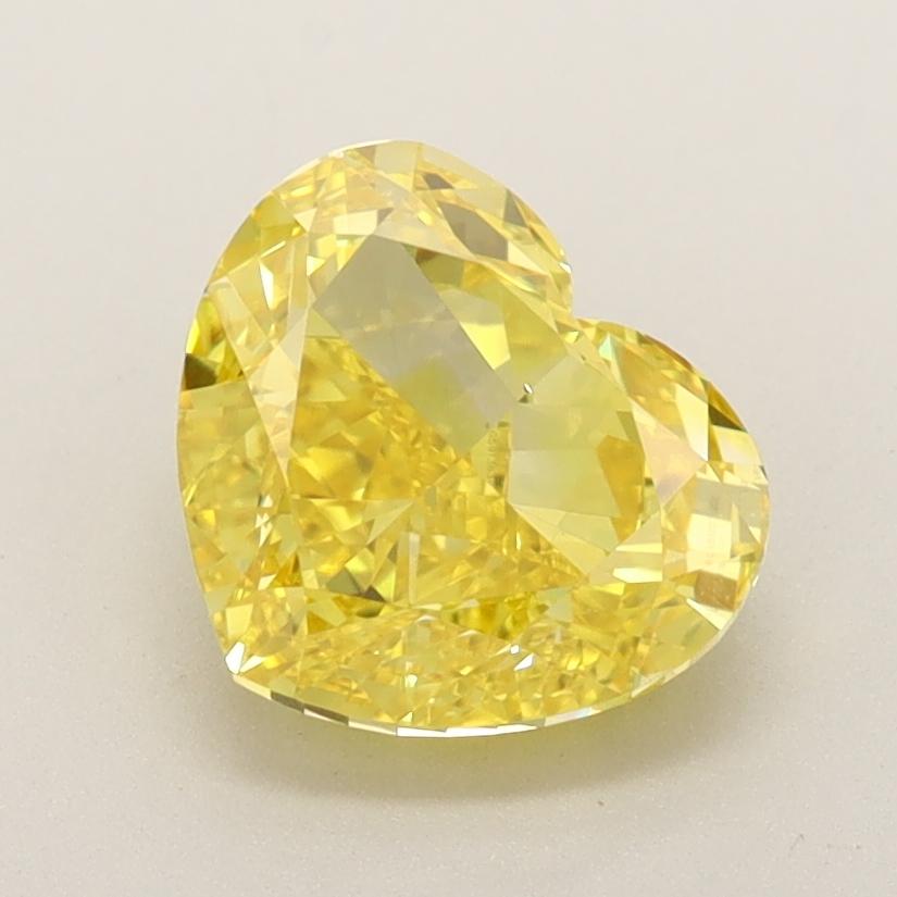 2.07 Ct. Fancy Vivid  Yellow Heart Lab Grown Diamond