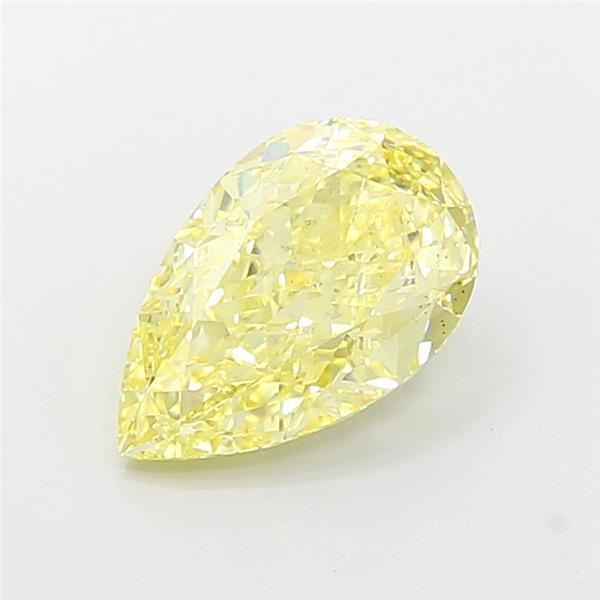 2.03 Ct. Fancy Intense Yellow Pear Lab Grown Diamond