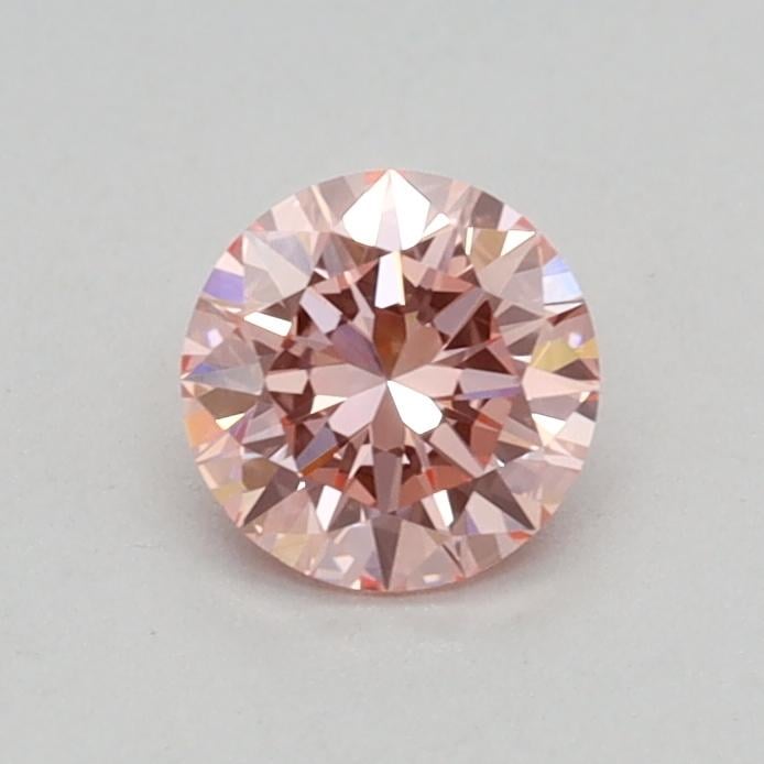 0.34 Ct. Fancy Vivid Pink Round Lab Grown Diamond