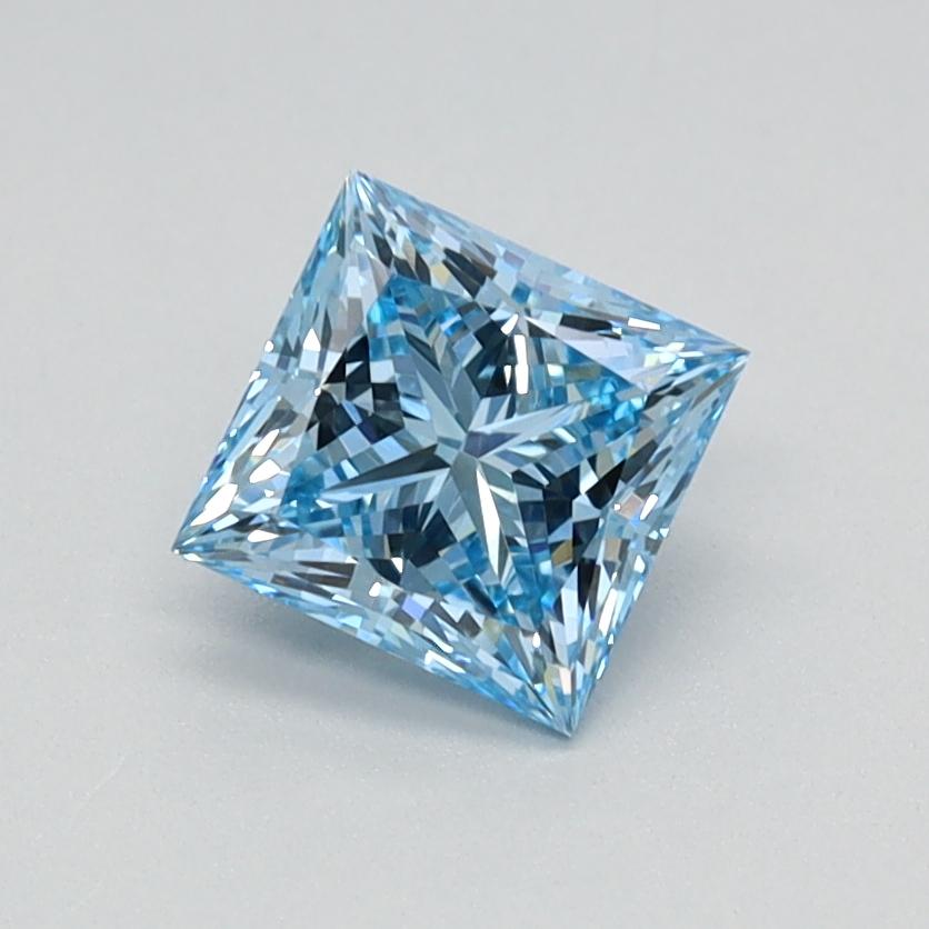 0.75 Ct. Fancy Intense Blue Princess Lab Grown Diamond