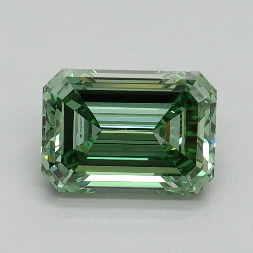1.59 Ct. Fancy Vivid Pacific Green Emerald Lab Grown Diamond