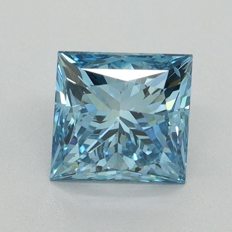 1.53 Ct. Fancy Vivid Blue Princess Lab Grown Diamond
