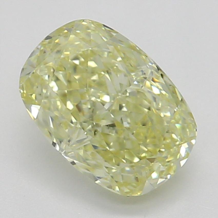0.60 Ct. Fancy Light Yellow Cushion Diamond