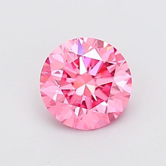 1.09 Ct. Fancy Vivid Pink Round Lab Grown Diamond